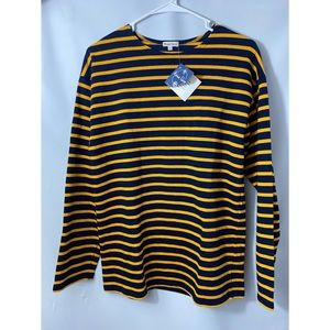 Roue Libre Men’s Navy Striped Long Sleeve Shirt